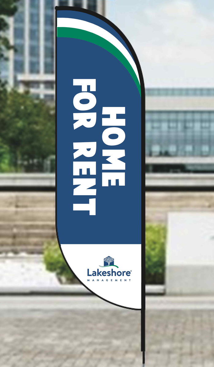 5.5ft Home For Rent Feather Flag Kit – Lakeshore Management