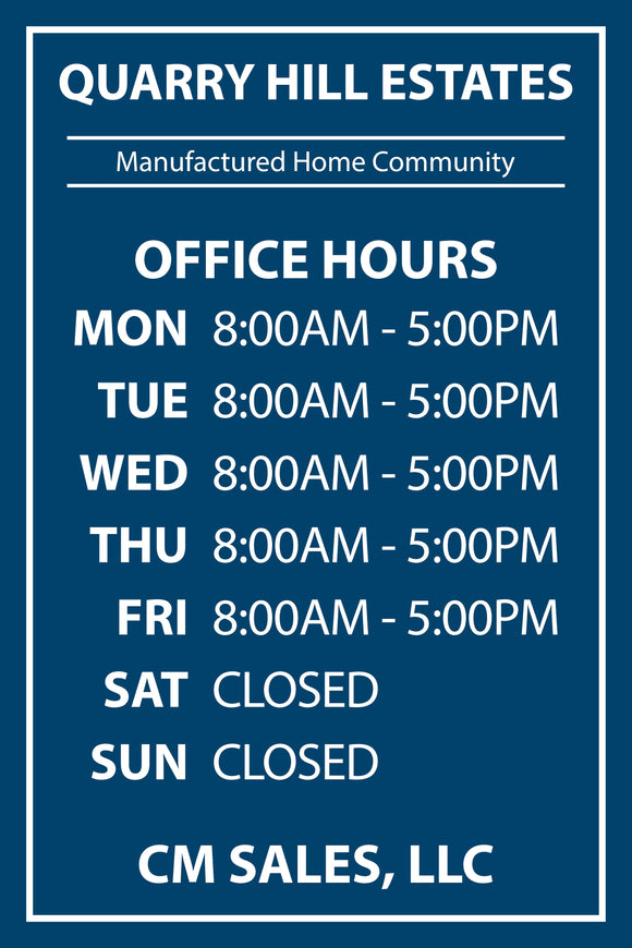 Office Hours Sign