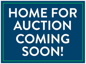 Coroplast Sign - Auction Coming Soon