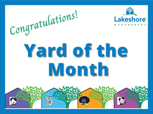 Yard of the Month Sign