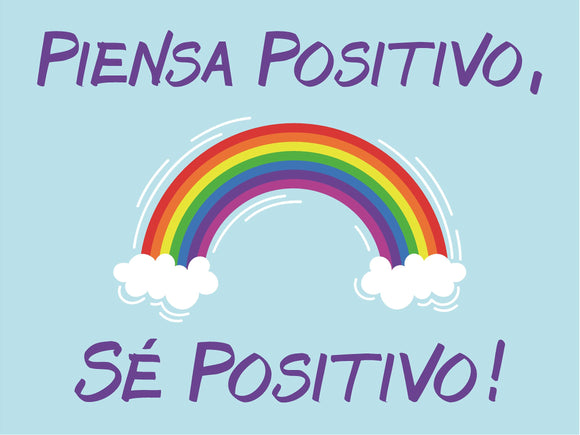 Spanish Positive Vibes Coroplast Sign - Think Positive